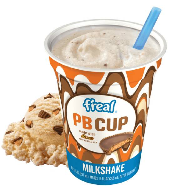 Order freal pb cupmade with Reese's milkshake  food online from Exxon Food Mart store, Port Huron on bringmethat.com