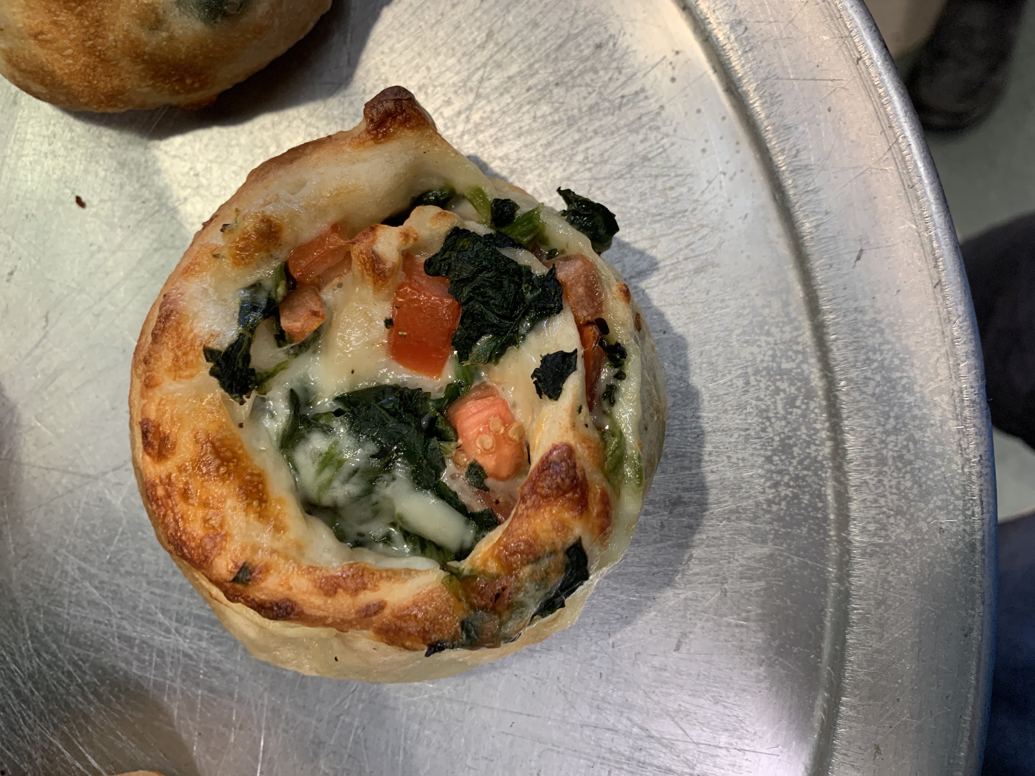 Order Sauteed Spinach with Tomato Pinwheel food online from Glen Oaks Pizzeria store, Glen Oaks on bringmethat.com