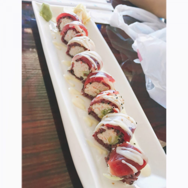 Order Candy Cane Roll food online from Crave Sushi store, Sherman Oaks on bringmethat.com