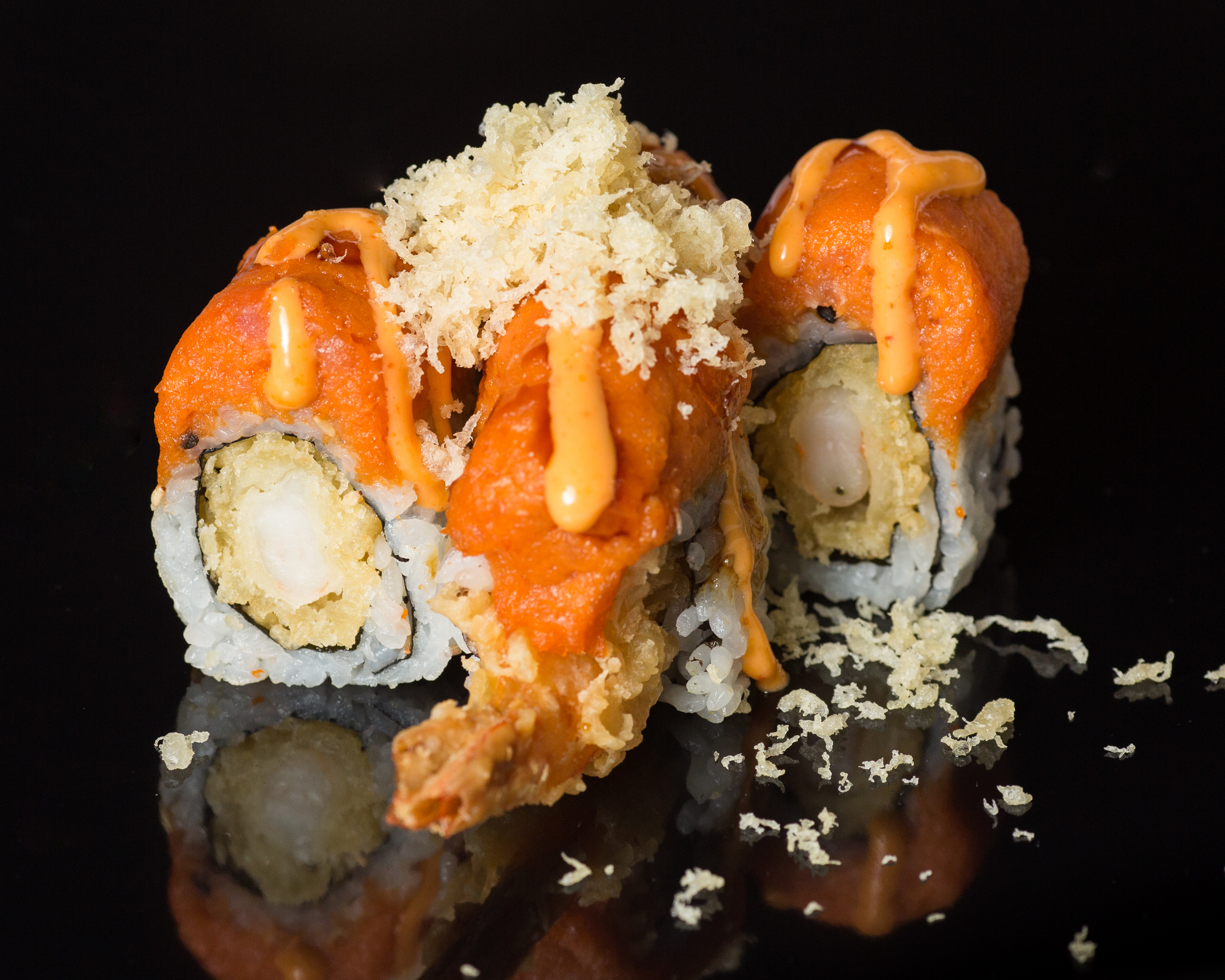 Order 4 Pieces Crunchy Tuna Dragon food online from Sushi Sakura Express store, Houston on bringmethat.com