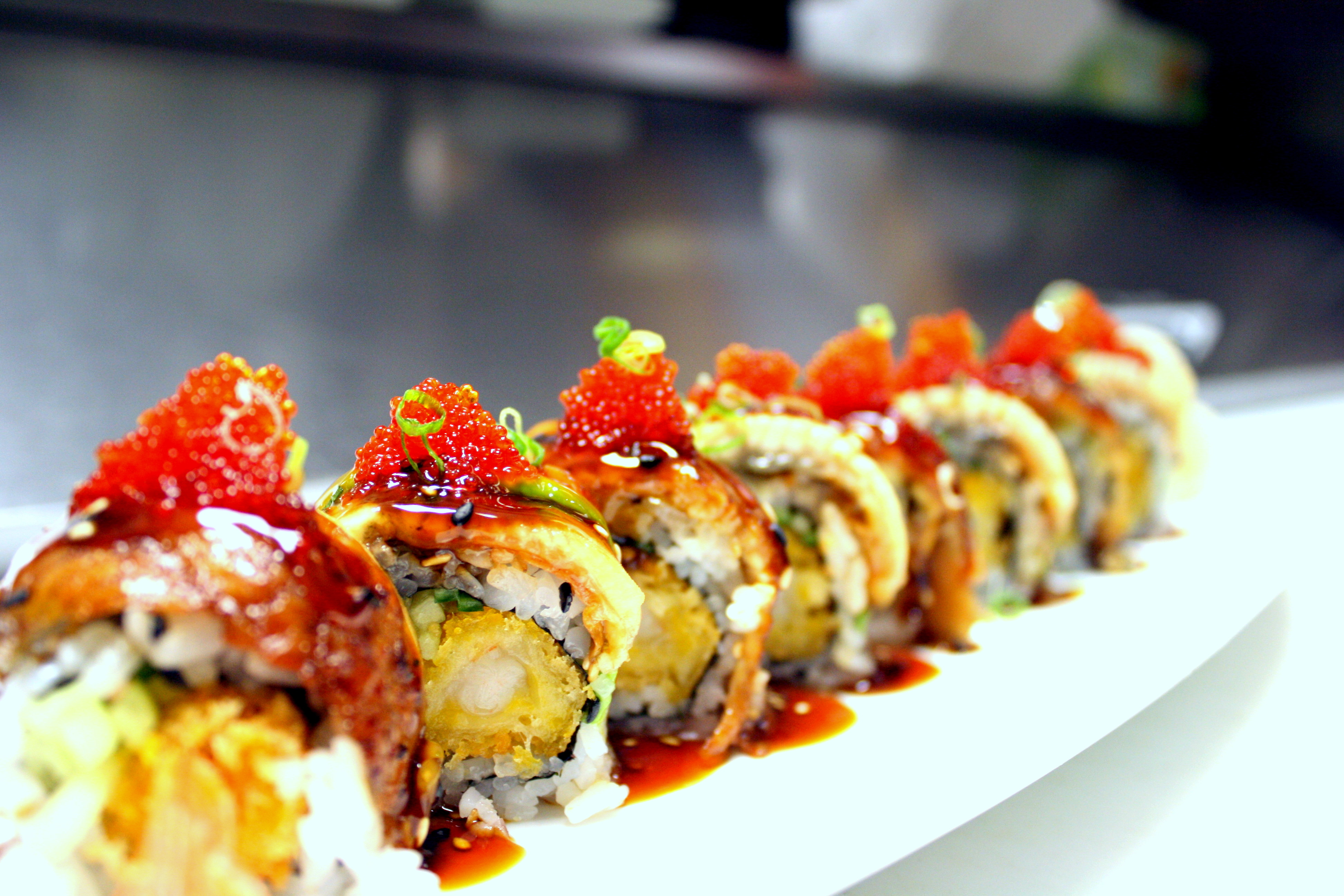 Order Green Monster Roll food online from Ginger Exchange Symphony store, Boston on bringmethat.com