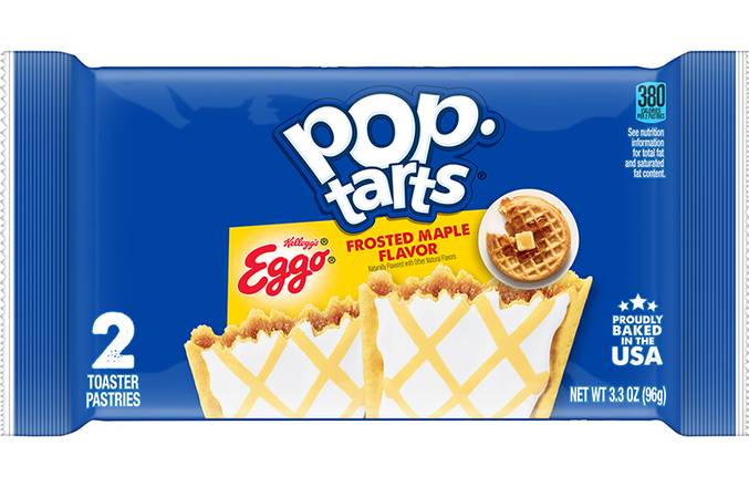 Order pop tarts eggo frosted maple flavor  3.3oz food online from Exxon Food Mart store, Port Huron on bringmethat.com