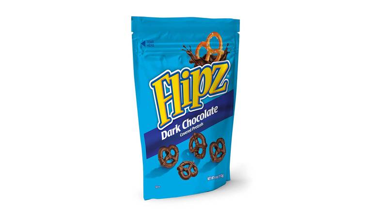 Order Flipz Dark Chocolate Covered Pretzels food online from Trumbull Mobil store, Trumbull on bringmethat.com
