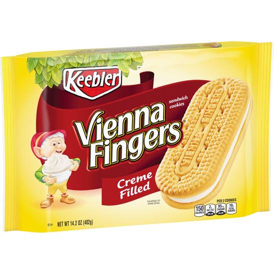 Order Keebler CookiesVienna Fingers Sandwich Cookies Creme Filled (14.2 oz) food online from Rite Aid store, Yamhill County on bringmethat.com