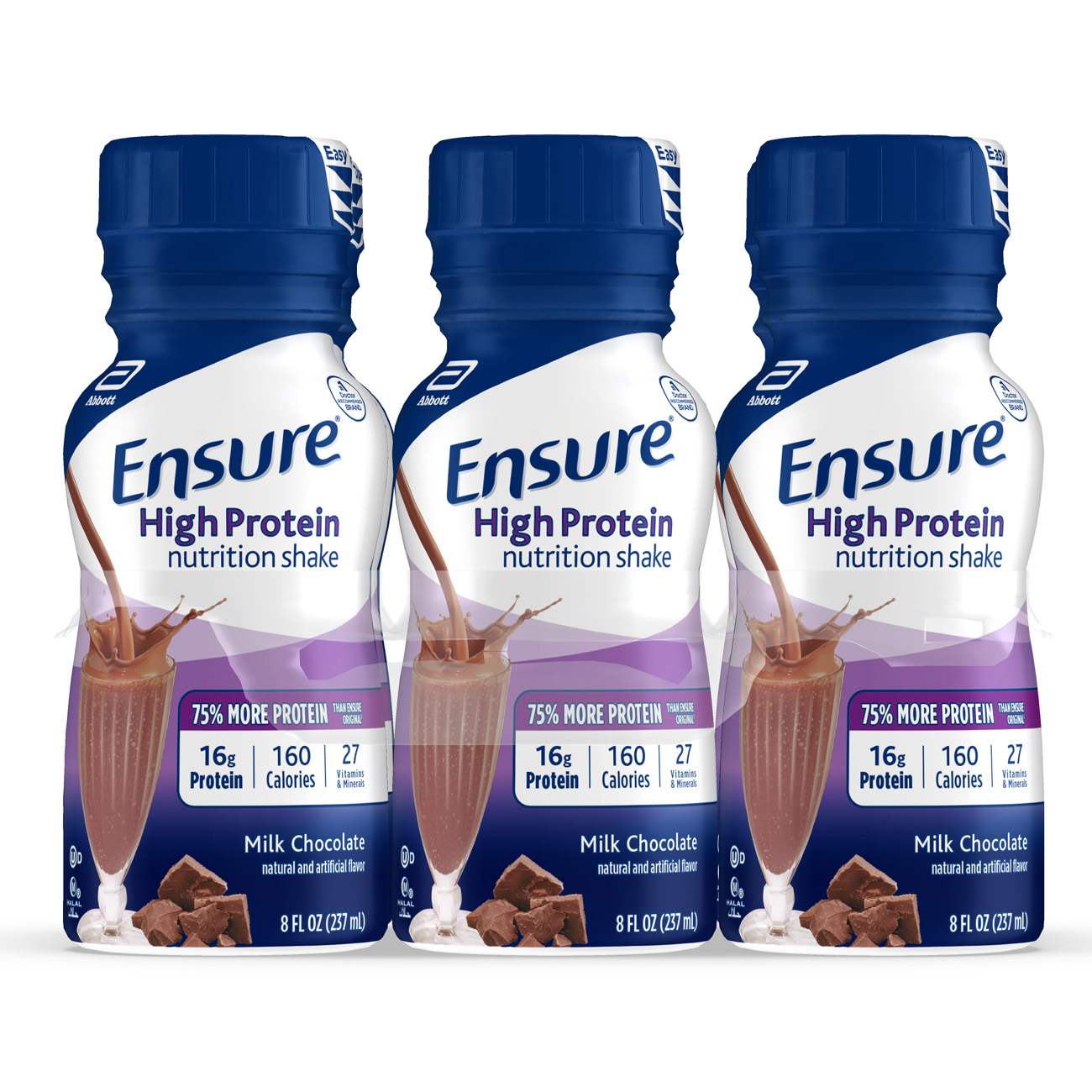 Order Ensure High Protein Nutrition Shake, Milk Chocolate Ready-to-Drink, 8 fl oz - 6 ct food online from Rite Aid store, Redwood City on bringmethat.com