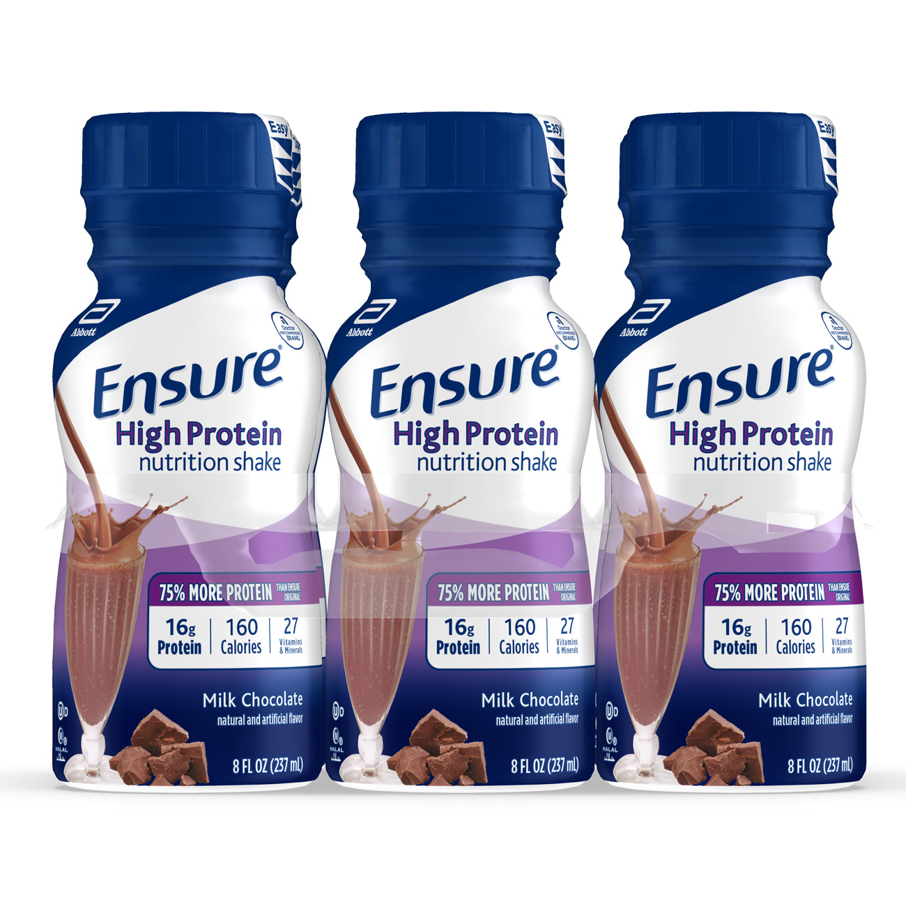 Order Ensure High Protein Nutrition Shake, Milk Chocolate Ready-to-Drink, 8 fl oz - 6 ct food online from Rite Aid store, ELMIRA on bringmethat.com