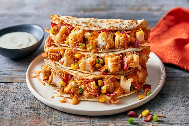 Order Chicken Club Quesadillas Combo food online from Papa Corazón’S Quesadillas store, Pell City on bringmethat.com