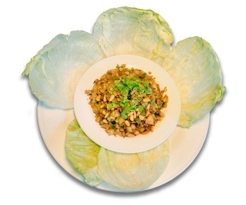 Order Chicken Lettuce Wraps (4 Pieces) food online from Chinatown Restaurant store, San Francisco on bringmethat.com