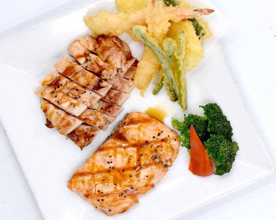 Order Chicken and Salmon Teriyaki food online from Kabuki Japanese Restaurant store, Glendale on bringmethat.com