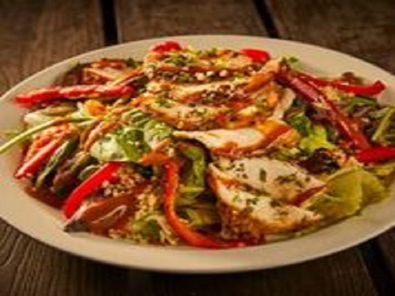 Order Thai Chicken Salad - Salad food online from Pizza Schmizza on Barnes Road store, Portland on bringmethat.com