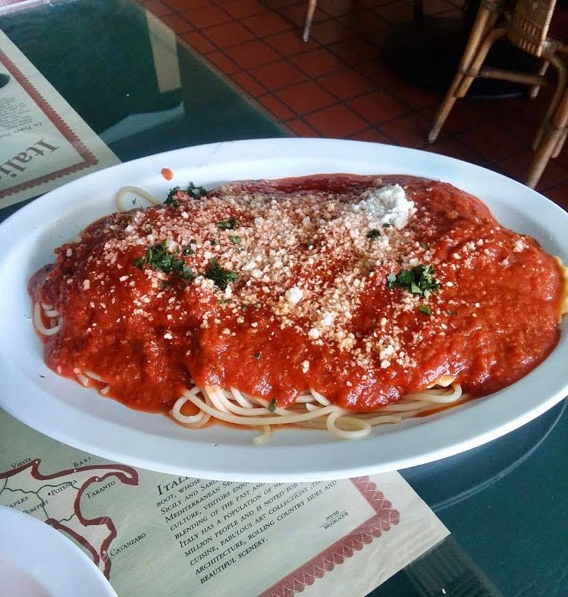 Order Spaghetti with Marinara - Large food online from Italia Pizza store, El Cajon on bringmethat.com