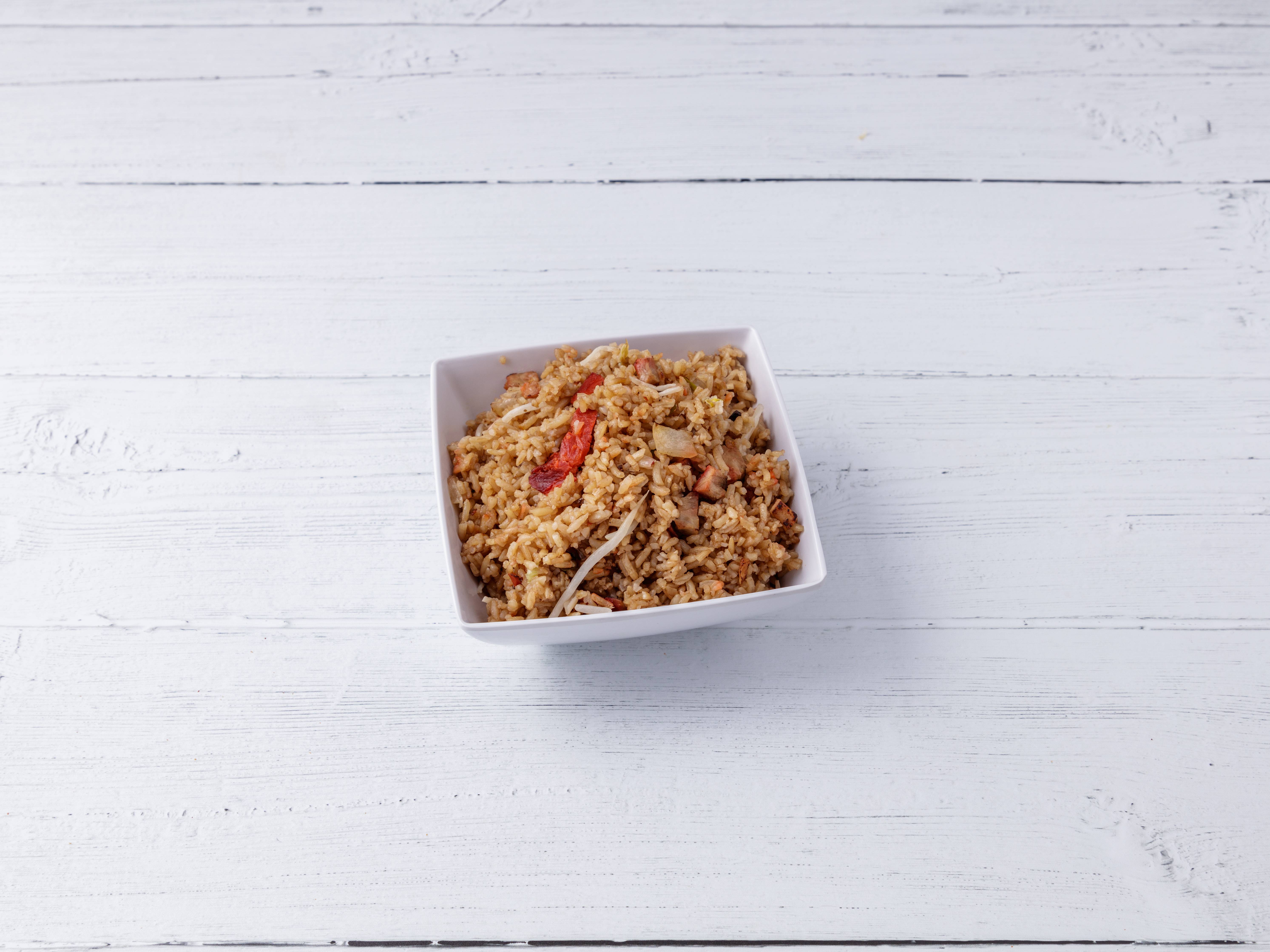 Order 41. Roast Pork Fried Rice food online from China First store, Nutley on bringmethat.com