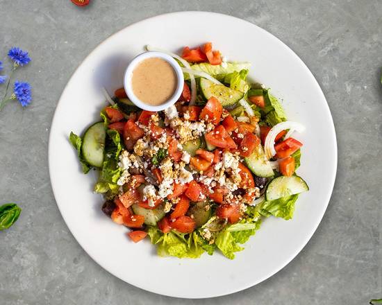 Order Greek Salad food online from Happy Italy store, Hamilton on bringmethat.com