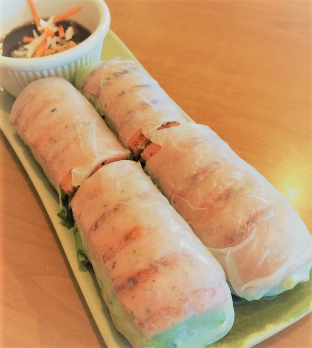 Order A8. Spam Spring Roll food online from Pho Saigon Express store, Escondido on bringmethat.com