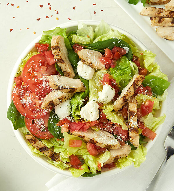 Order Chicken Caprese Salad Party (Feeds 8-10 people) food online from Donatos Pizza store, Bowling Green on bringmethat.com