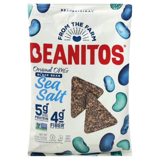 Order Beanitos Original Black Bean Sea Salt Bean Chips, 5 OZ food online from CVS store, LA QUINTA on bringmethat.com