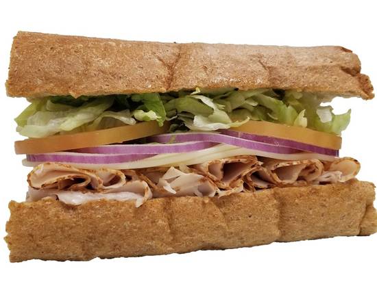 Order Turkey & Provolone Sandwich food online from Lucky California store, Santa Clara on bringmethat.com