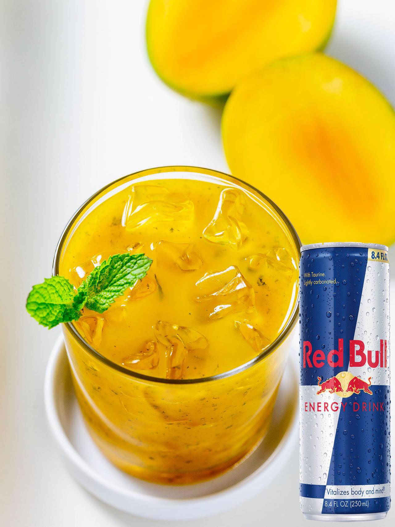 Order Mango Red Bull tea food online from Soup Kettle Grille store, Meridian on bringmethat.com