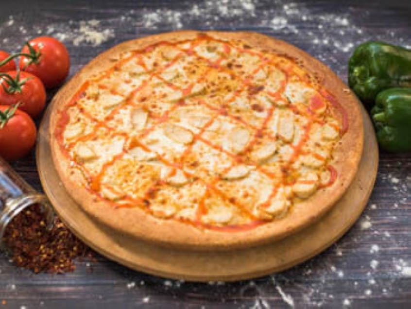 Order Buffalo Chicken Pizza - Large (8 Slices) food online from Pat Pizza store, Wilmington on bringmethat.com
