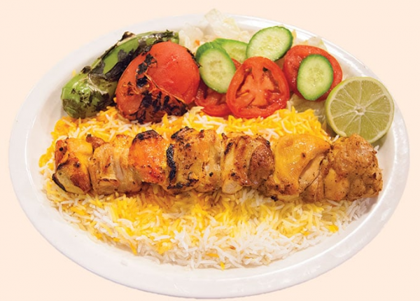 Order 6. Chicken Boneless Kabob food online from Kabab and More store, Los Angeles on bringmethat.com