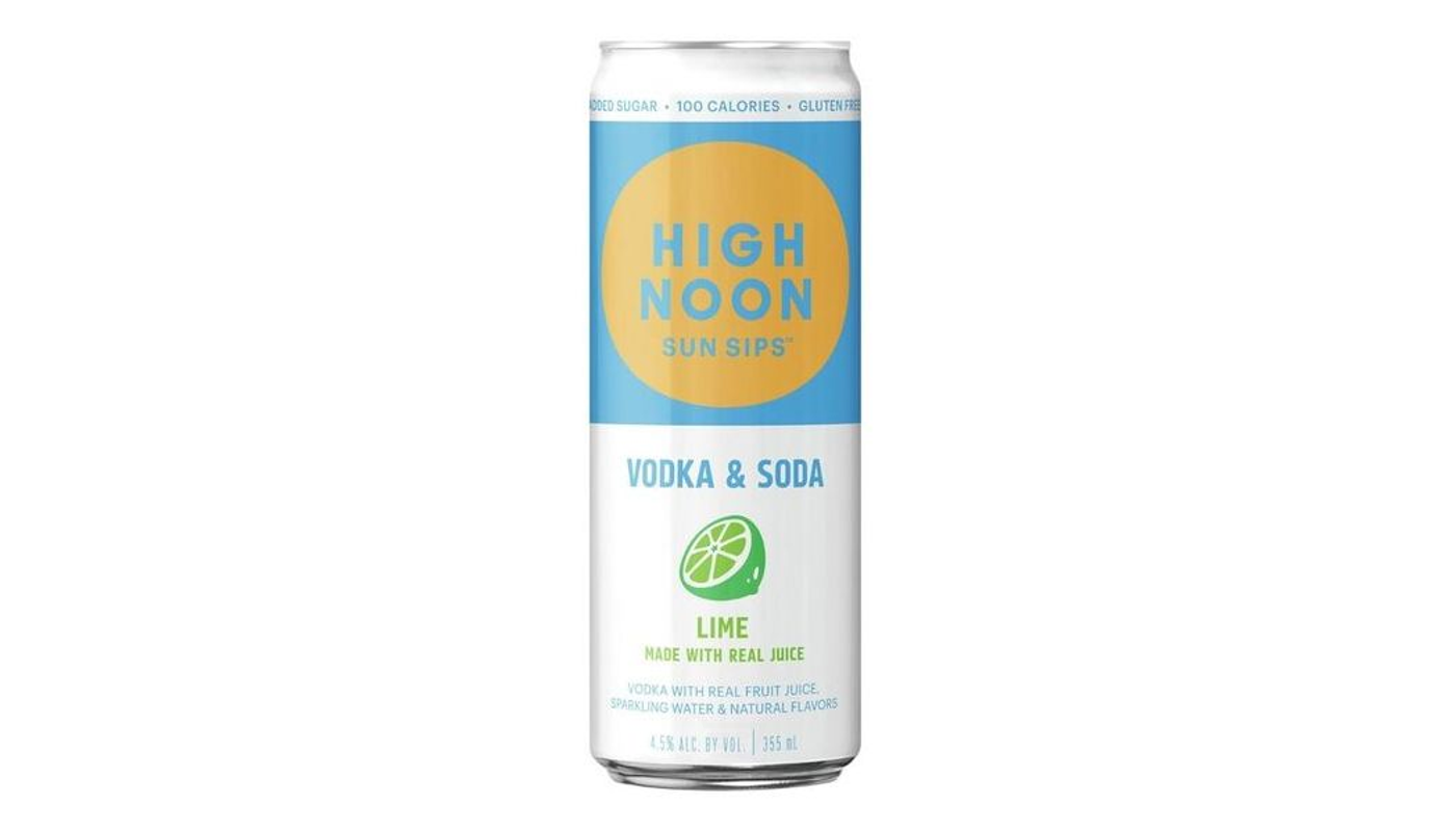 Order High Noon Lime Hard Seltzer 4x 355ml Cans food online from Circus Liquor store, Los Angeles on bringmethat.com