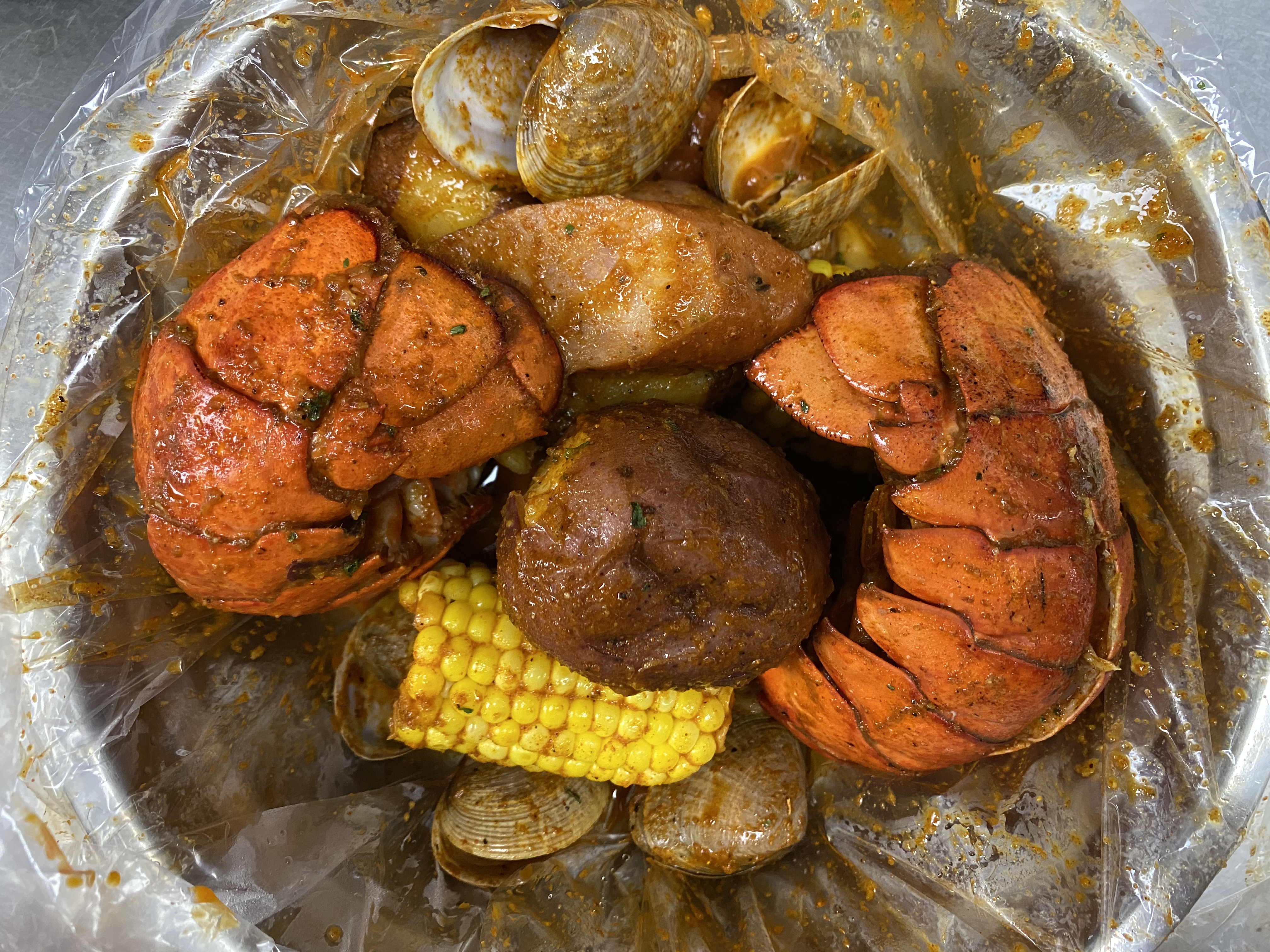 Order 2 pcs Lobster Tail food online from King Chef Chinese Restaurant store, West Haven on bringmethat.com