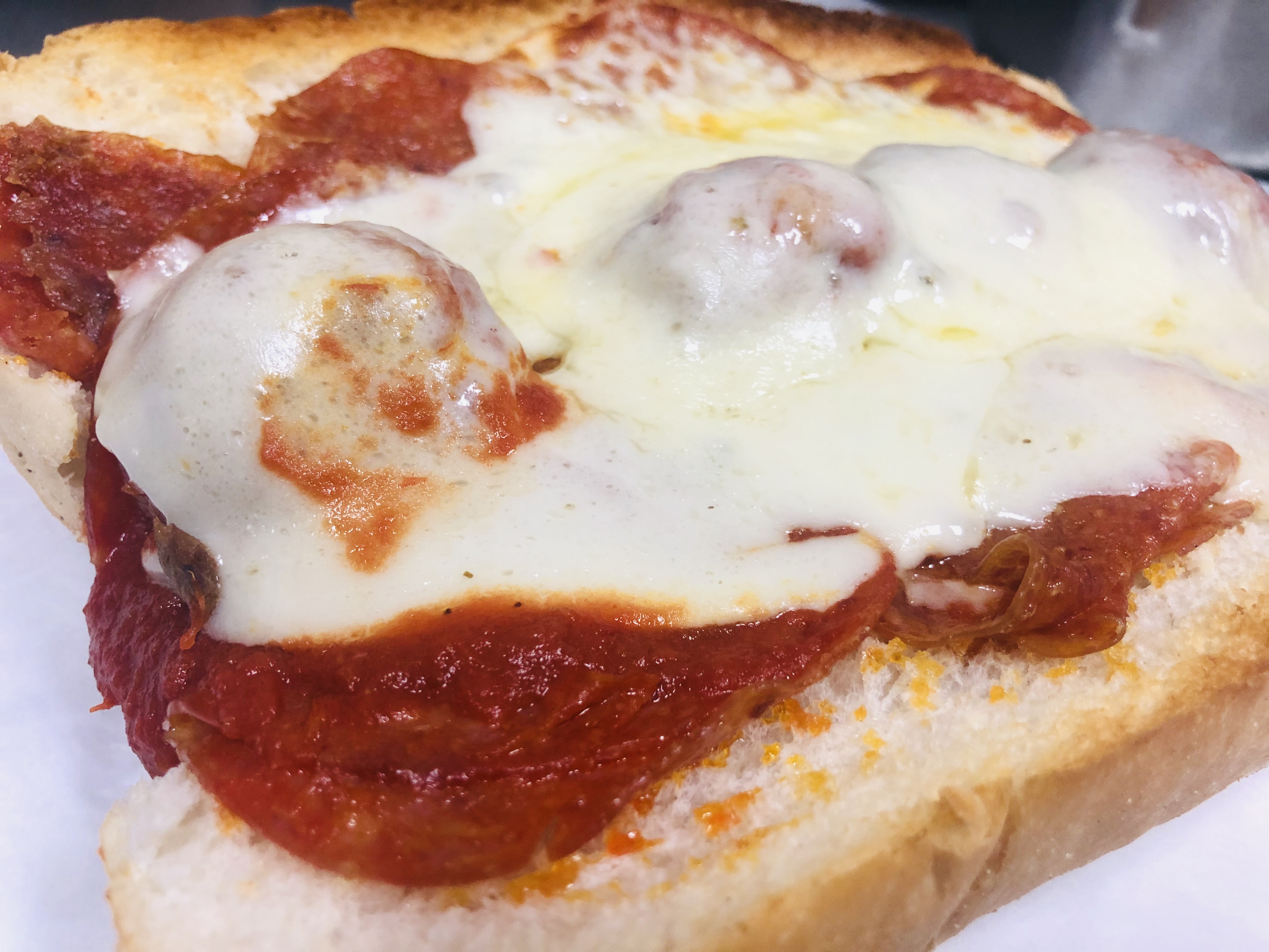 Order Meatball, Pepperoni & Cheese  food online from A Deli Italian Food store, Manassas on bringmethat.com