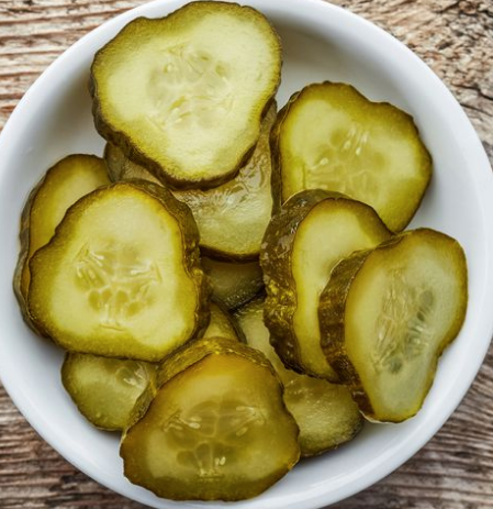 Order 1 lb Container Sliced Pickle Chips food online from Sub-Ology store, Cranford on bringmethat.com