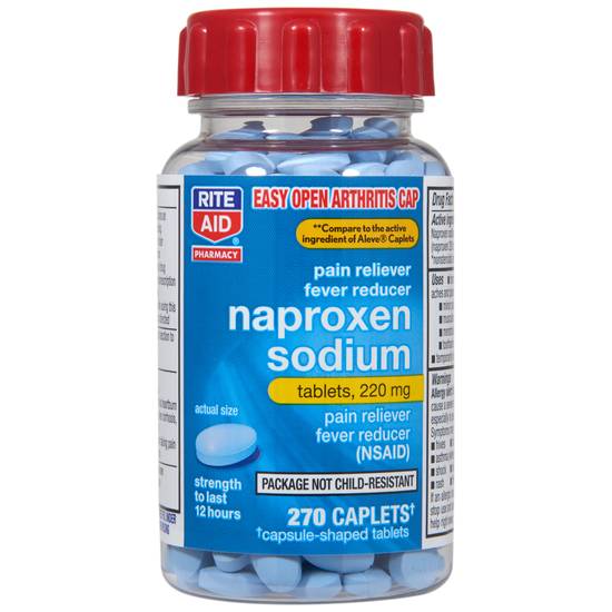 Order Rite Aid Naproxen Sodium Tablets 220mg (270 ct) food online from Rite Aid store, Mount Vernon on bringmethat.com