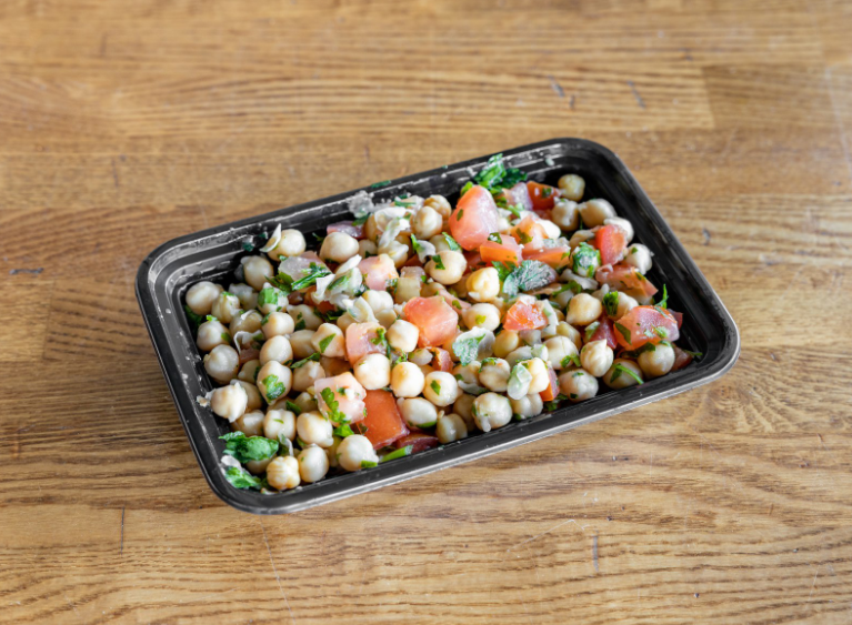 Order Chickpea Salad food online from Vegan Stops store, Orange on bringmethat.com