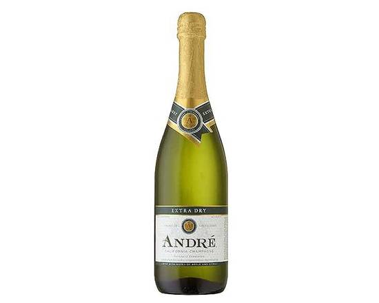 Order Andre Extra Dry Champagne, 750mL bottle (10.5% ABV) food online from Central Liquor Market store, Los Angeles on bringmethat.com