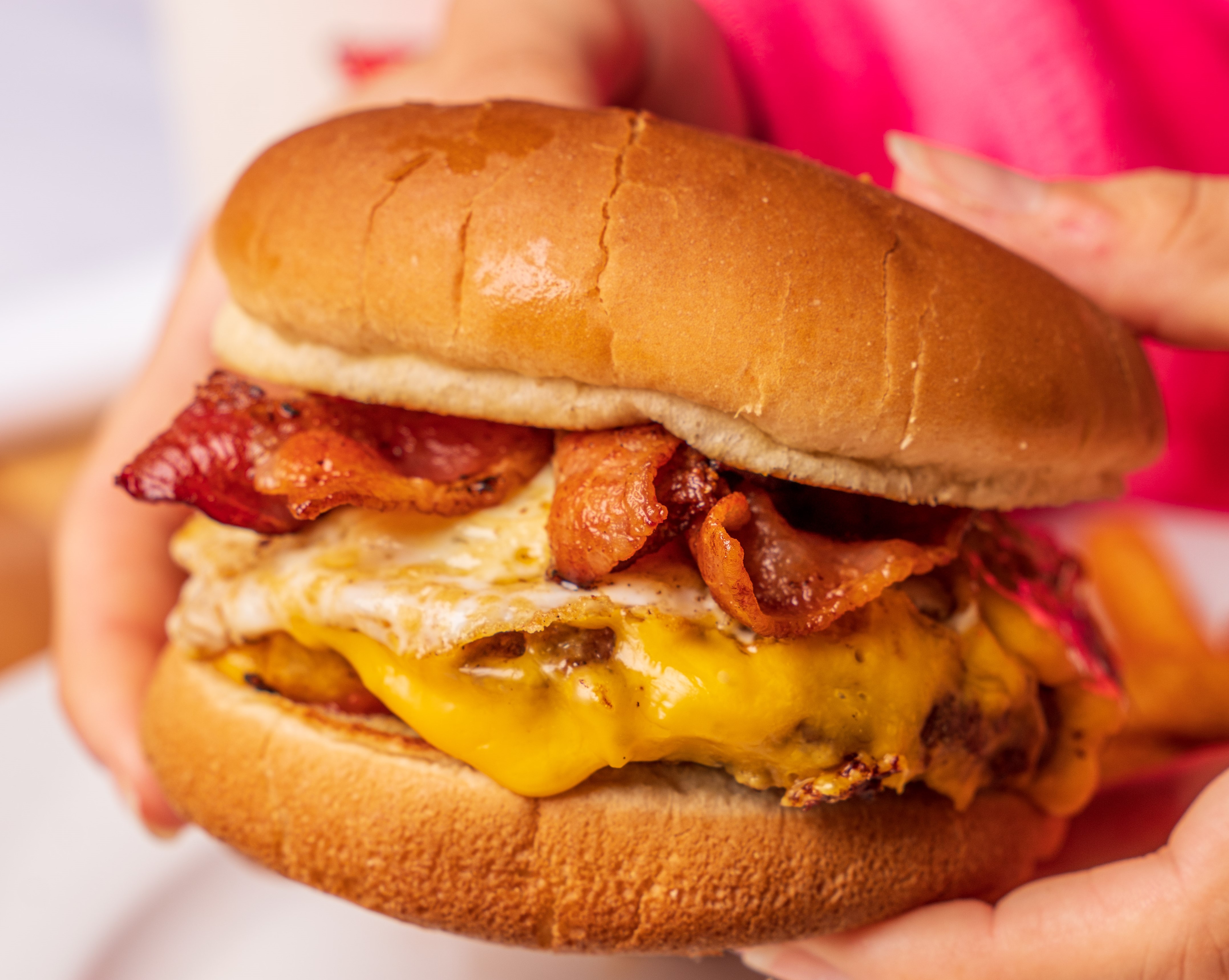 Order Bacon and Egg Sandwich food online from Wimpy Hamburgers store, Lemoore on bringmethat.com