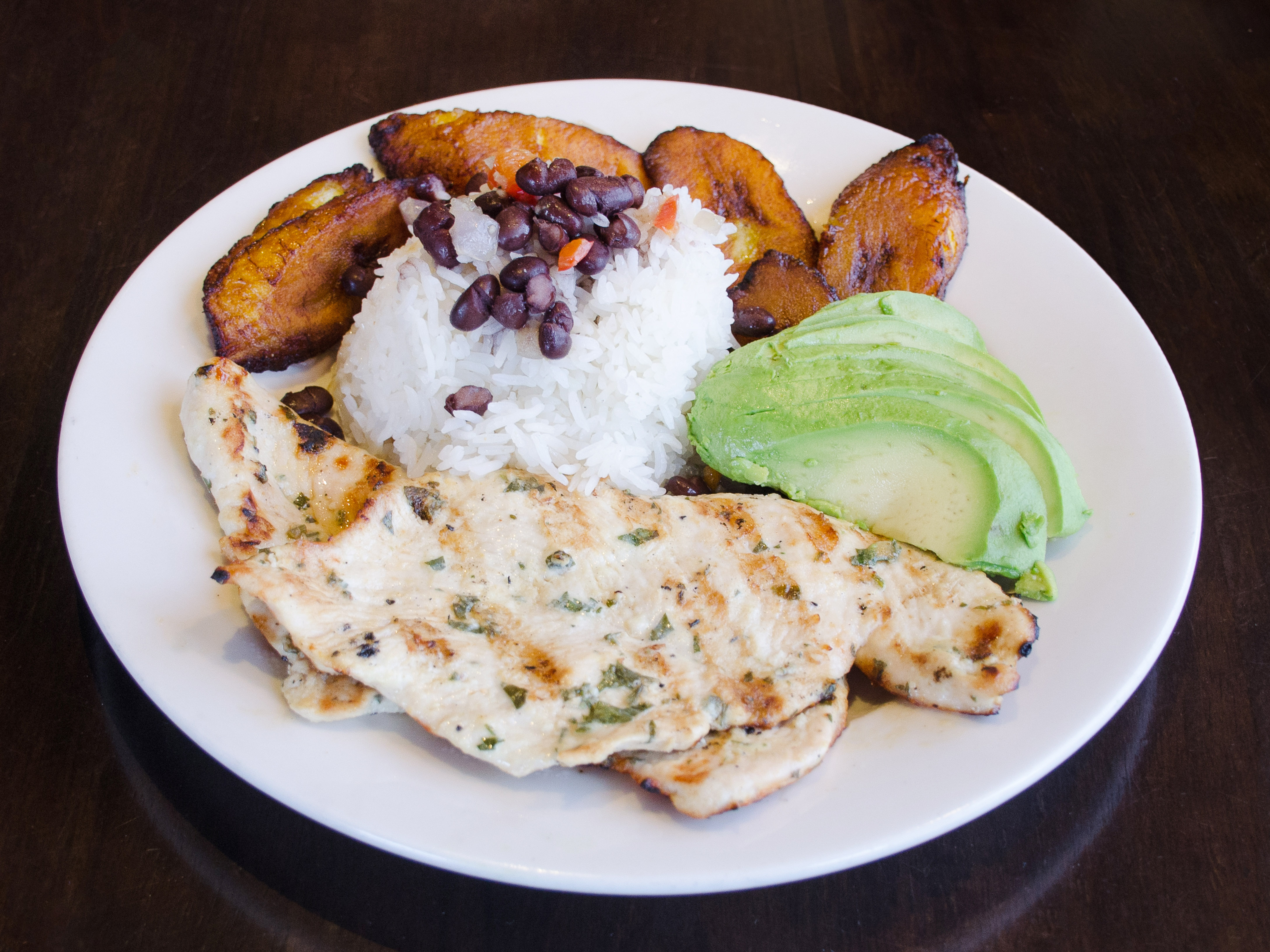 Order Grilled Chicken with Rice + B. Beans and Maduros food online from Chicken Road store, Bellmore on bringmethat.com
