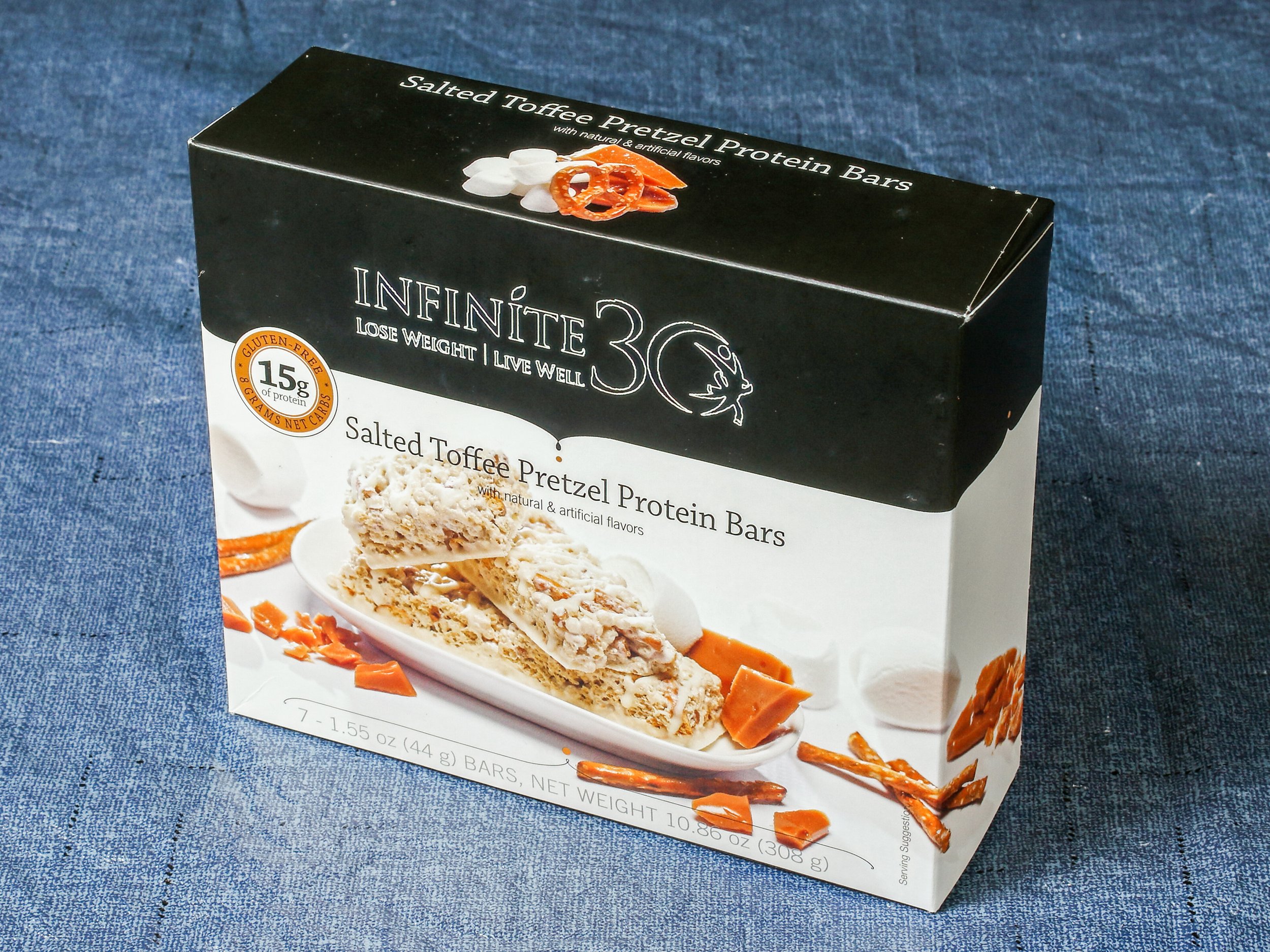 Order Salted Toffee Pretzel Bars food online from Infinite30 Weight Loss and Wellness store, Raleigh on bringmethat.com