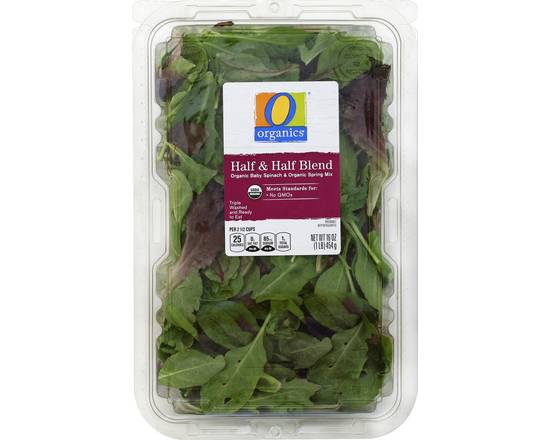 Order O Organics · Spring Mix and Baby Spinach Half & Half Blend (16 oz) food online from Safeway store, Alamo on bringmethat.com