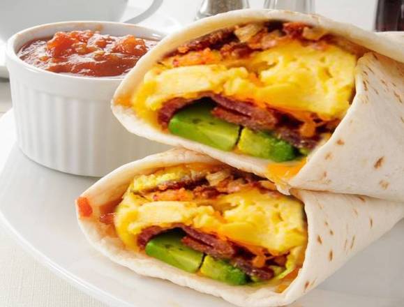 Order Bacon Avocado Burritos food online from Soup Kettle Grill store, Meridian on bringmethat.com