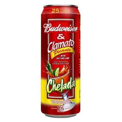 Order Budweiser Chelada Picante Cans - 25 oz/1 Can food online from Bottle Shop & Spirits store, Los Alamitos on bringmethat.com