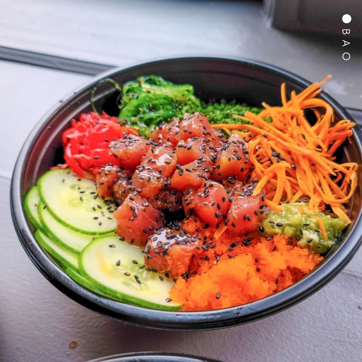 Order Poke Rice Bowl food online from The Bao store, Clayton on bringmethat.com