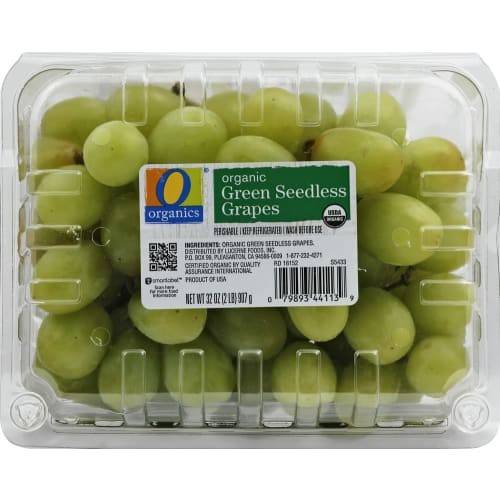 Order O Organics · Organic Green Seedless Grapes (2 lb) food online from Safeway store, Colorado Springs on bringmethat.com