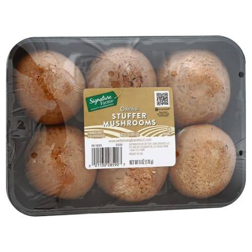Order Signature Farms · Cremini Stuffer Mushrooms (6 oz) food online from Vons store, Yucca Valley on bringmethat.com