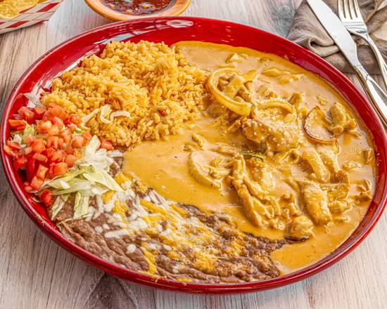 Order Pollo a La Crema food online from Viva Jalisco Mexican restaurant store, Bothell on bringmethat.com