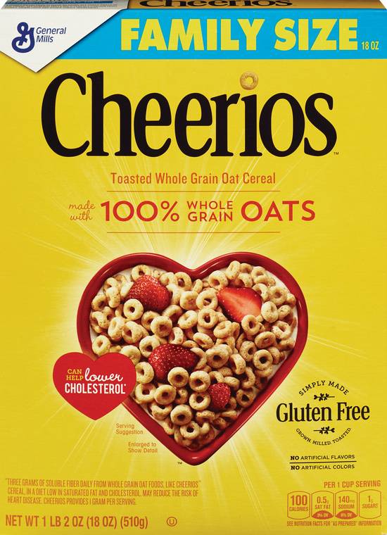 Order Cheerios Cereal, 18 OZ food online from Cvs store, PARKERSBURG on bringmethat.com