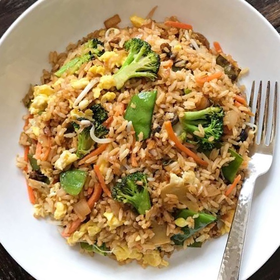 Order Veggie Fried Rice food online from China A Go Go (Losee) store, North Las Vegas on bringmethat.com