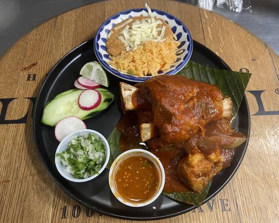 Order Chamorro de puerco  food online from Mi Fiesta Tacos and Tequila store, Summerville on bringmethat.com