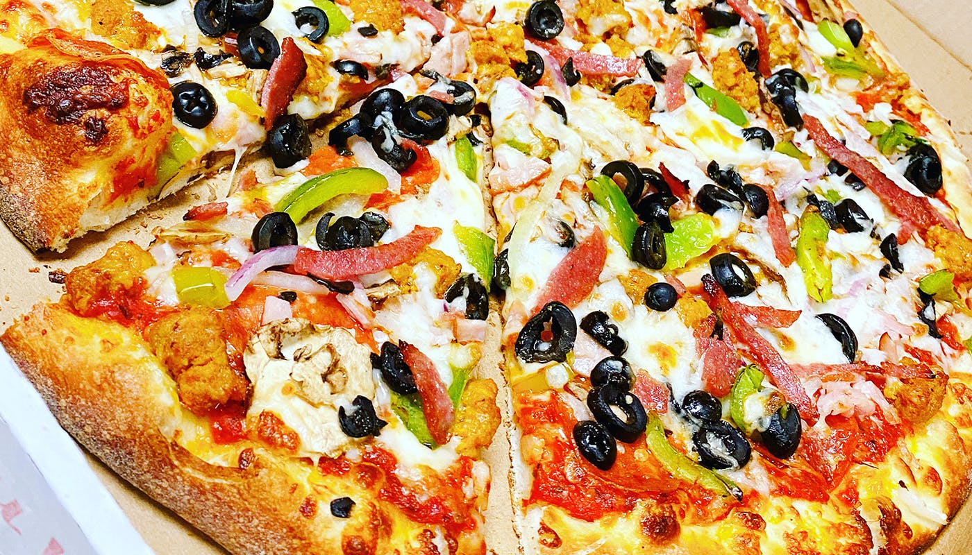 Order New York Work Pizza - 12'' food online from New York New York Pizza and Pasta store, La Mesa on bringmethat.com