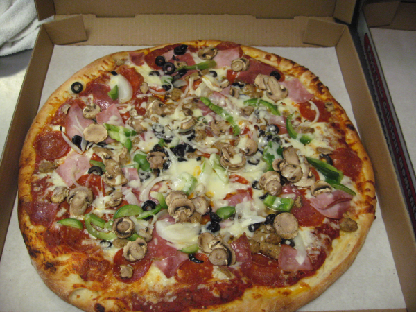 Order Papa's Combo Pizza food online from Papas Pizza store, San Diego on bringmethat.com