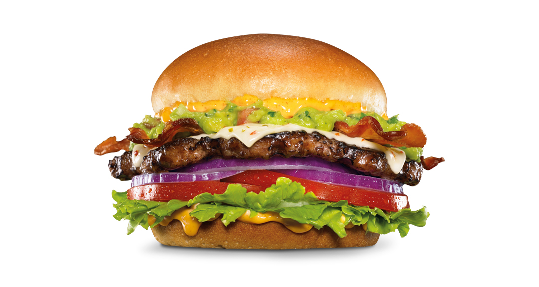 Order The 1/3lb. Guacamole Bacon Thickburger food online from Carl's Jr. store, Turlock on bringmethat.com