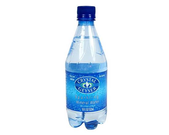 Order Crystal Geyser Sparkling Water (18 oz) food online from Classic Candy Shack store, San Francisco on bringmethat.com