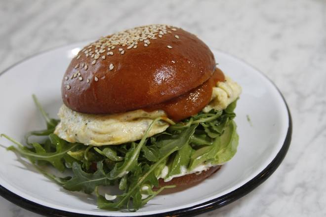Order Brioche Egg Burger food online from Millcross Coffee Bar &amp; Kitchen store, Culver City on bringmethat.com