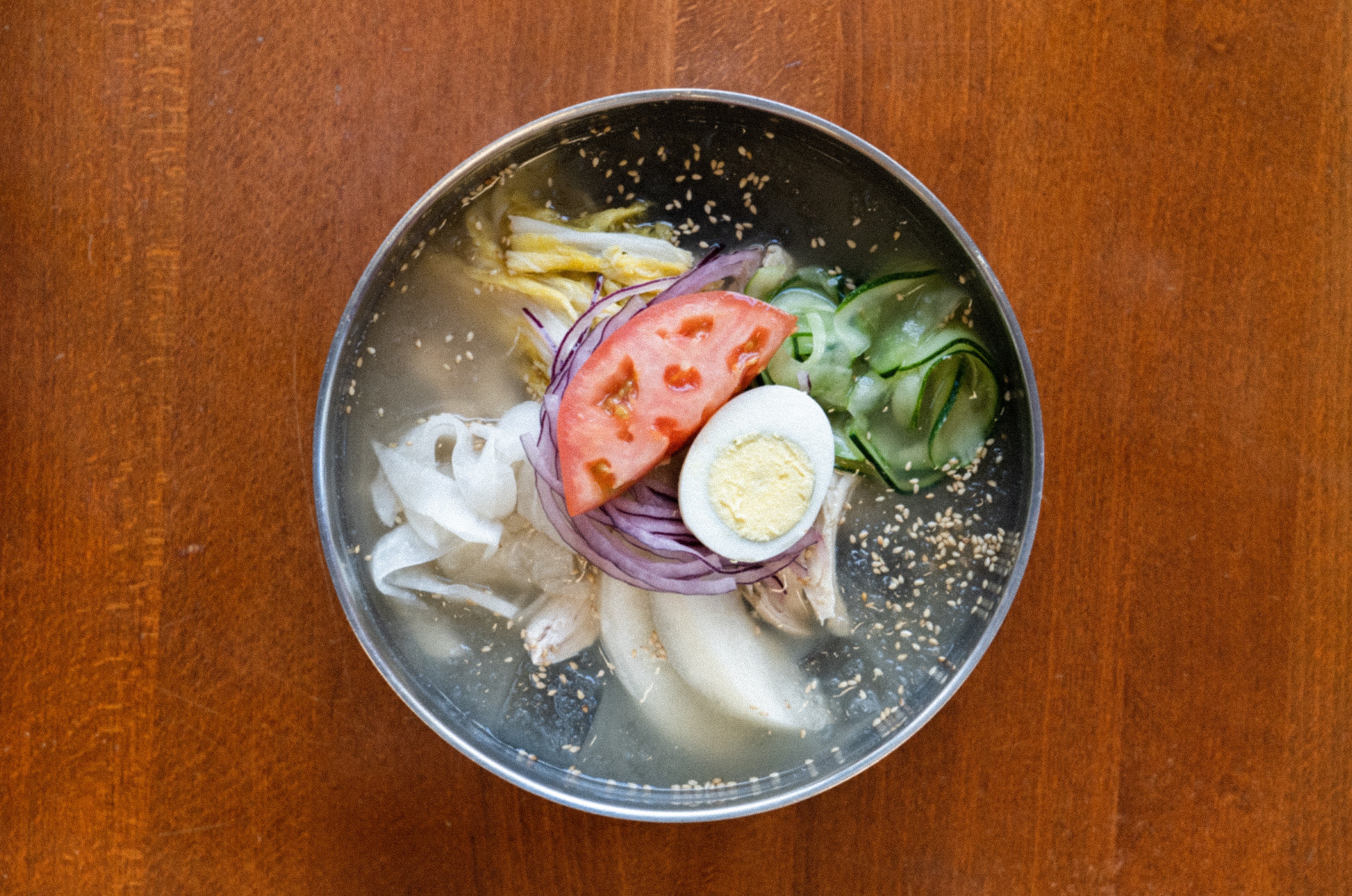 Order Cold Arrowroot Noodle Soup (Dongchimi Naengmyeon) food online from Mdk Noodles store, Anaheim on bringmethat.com